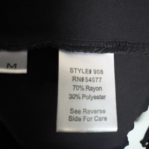 Cabi Waterfall Mid Length Jersey Matte Rayon Medium Black Staple Classic Basic - Picture 4 of 5